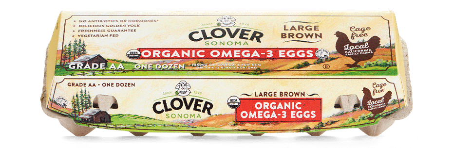 Large Brown Organic Omega-3 Eggs 1 dozen