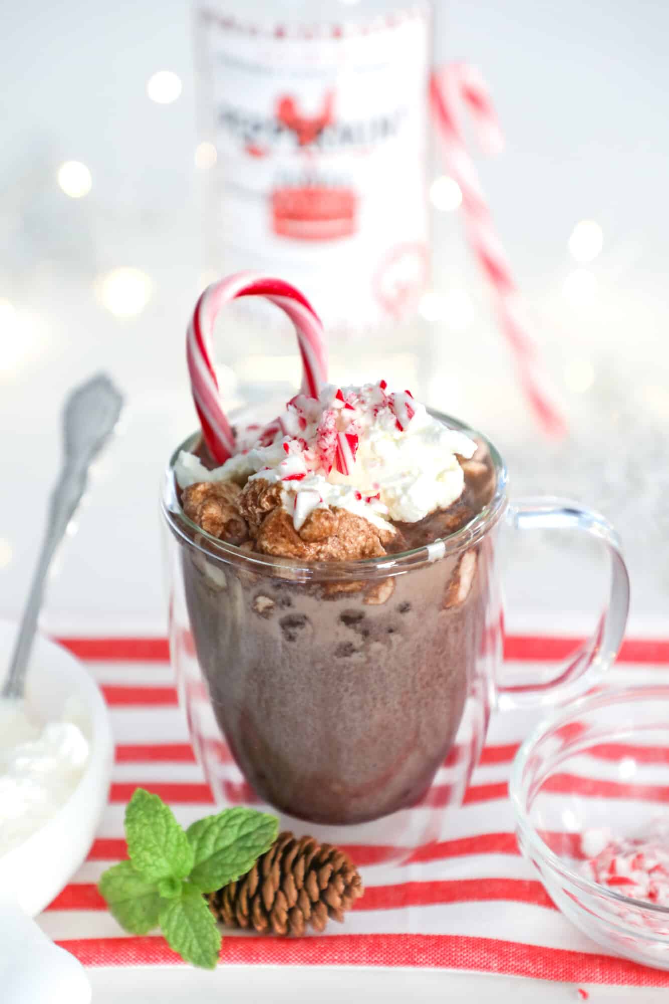 Spiked Peppermint Mocha Hot Chocolate - Clover