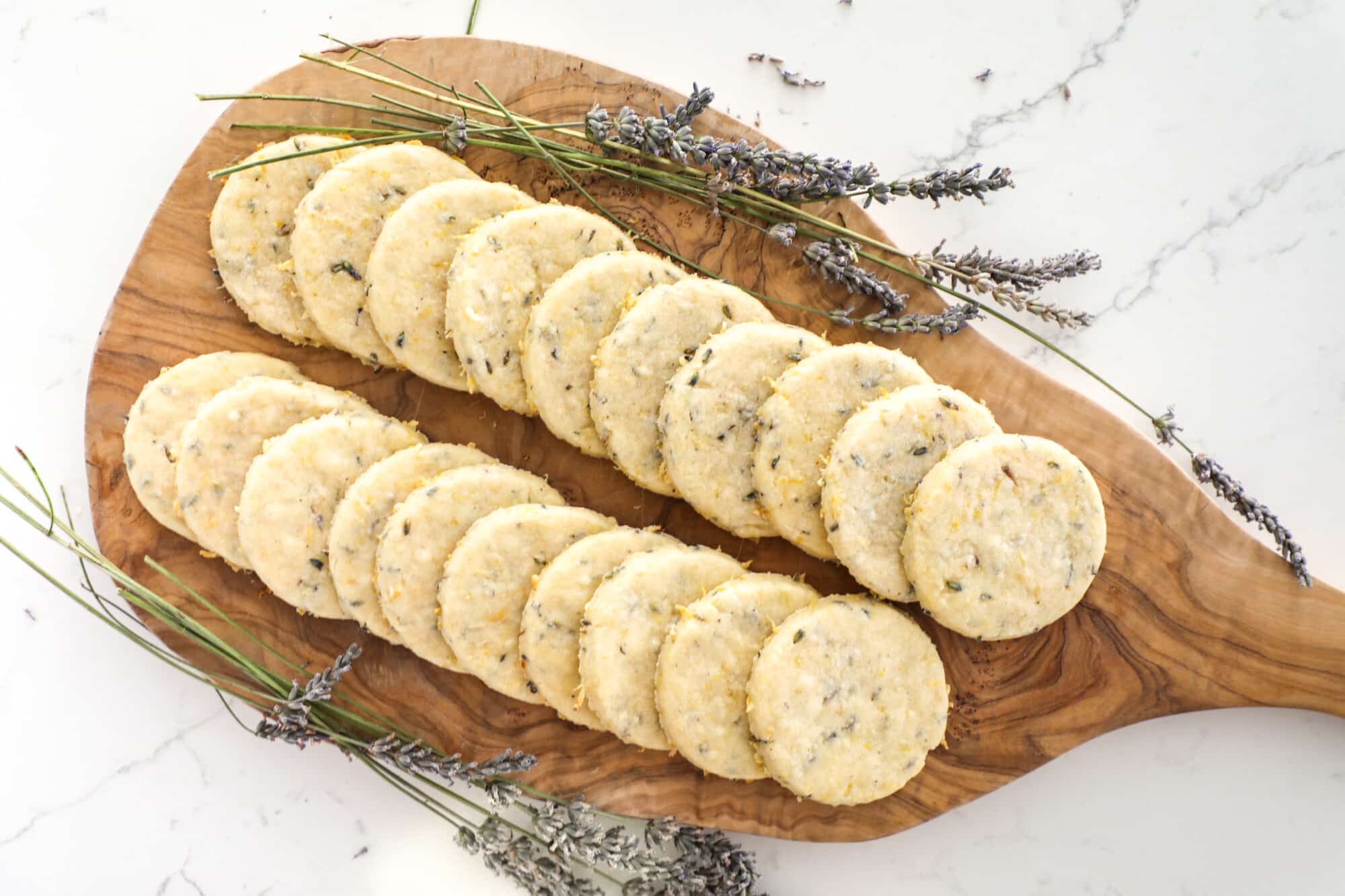 Clover Sonoma Lavender-Lemon Shortbread Cookies - Clover