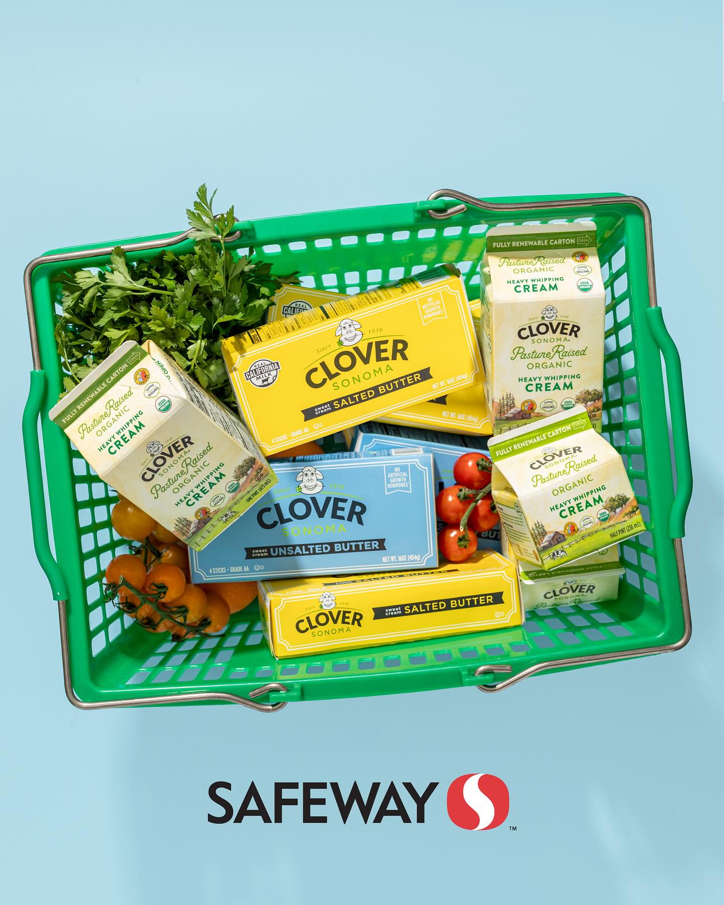 Your @safeway cart just got creamier! Stock up on our Sweet Cream Salted and Unsalted Butter and Pasture Raised Organic Heavy Whipping Cream - the secret to all your favorite recipes. Click the link in our bio to find a store near you! 🛒✨

#safeway #safewayhaul #cloversonoma #dairy #qualitydairy