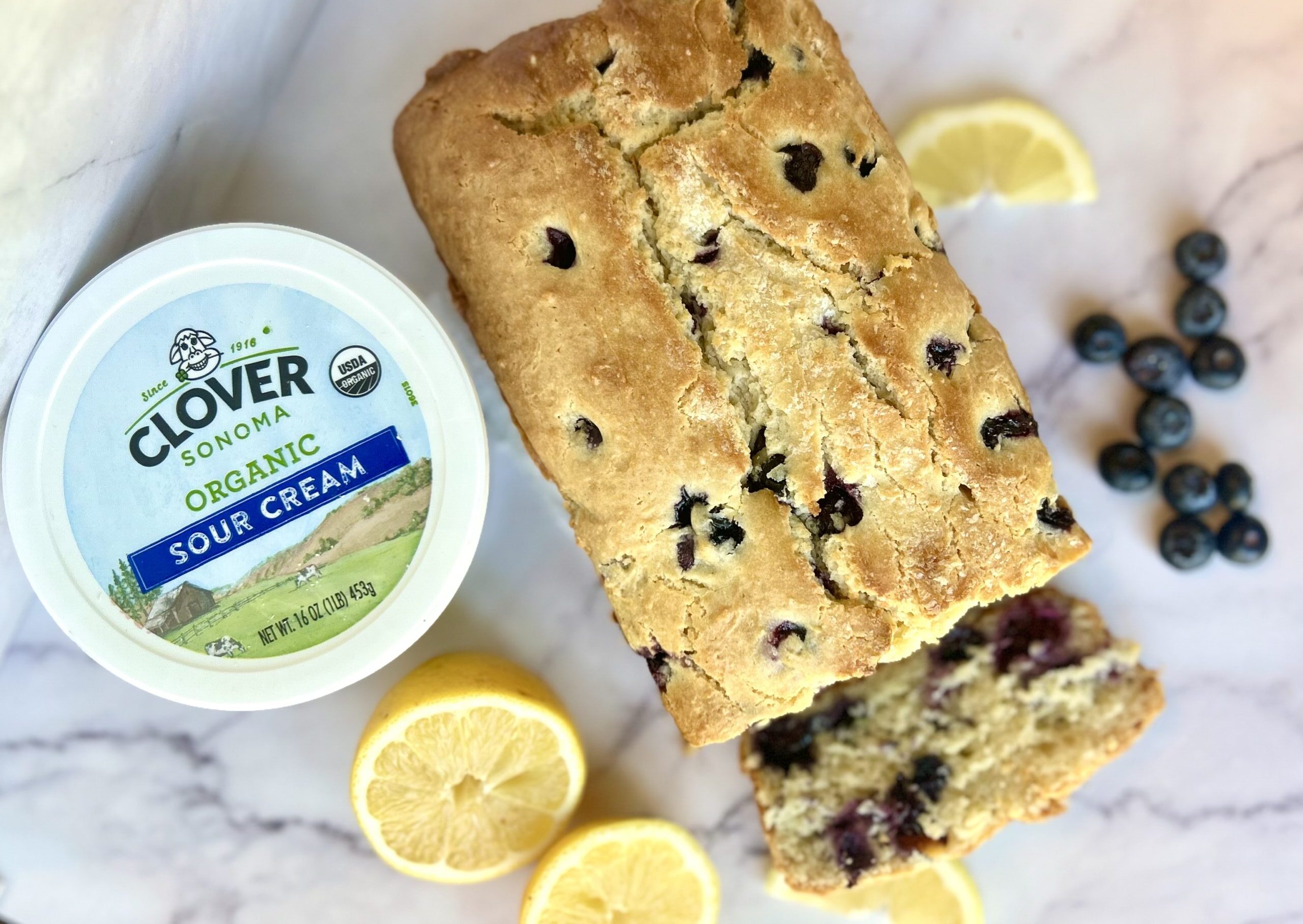 Lemon Blueberry Sour Cream Loaf - Clover
